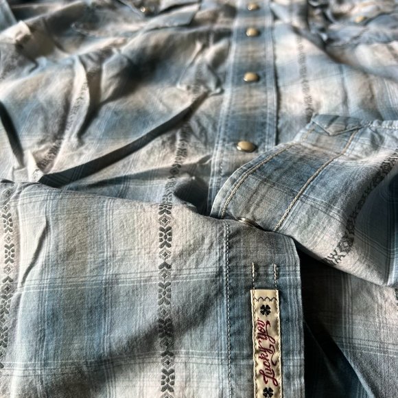 Lucky Men's Button Up XL - Picture 3 of 9